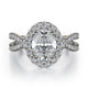 MICHAEL M Engagement Rings 18K White Gold Love R454-2 R454-2WG