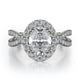 MICHAEL M Engagement Rings 18K White Gold Love R454-2 R454-2WG