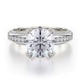 MICHAEL M Engagement Rings 18K White Gold Love R457-2 R457-2WG