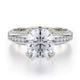 MICHAEL M Engagement Rings 18K White Gold Love R457-2 R457-2WG