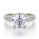 MICHAEL M Engagement Rings 18K White Gold Love R457-2 R457-2WG