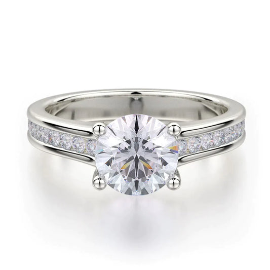 MICHAEL M Engagement Rings 18K White Gold Love R461-1 R461-1WG