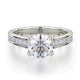 MICHAEL M Engagement Rings 18K White Gold Love R461-1 R461-1WG