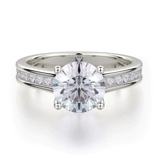 MICHAEL M Engagement Rings 18K White Gold Love R461-2 R461-2WG