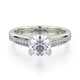Michael M Center Stone Prong Round Engagement Ring