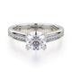 Michael M Center Stone Prong Round Engagement Ring