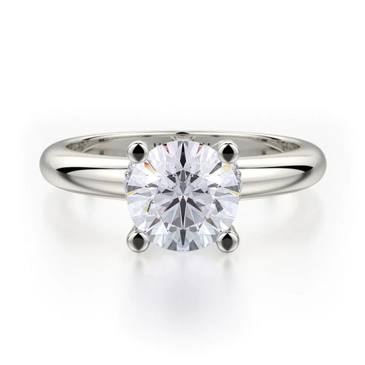 MICHAEL M Engagement Rings 18K White Gold Love R517-1 R517-1WG