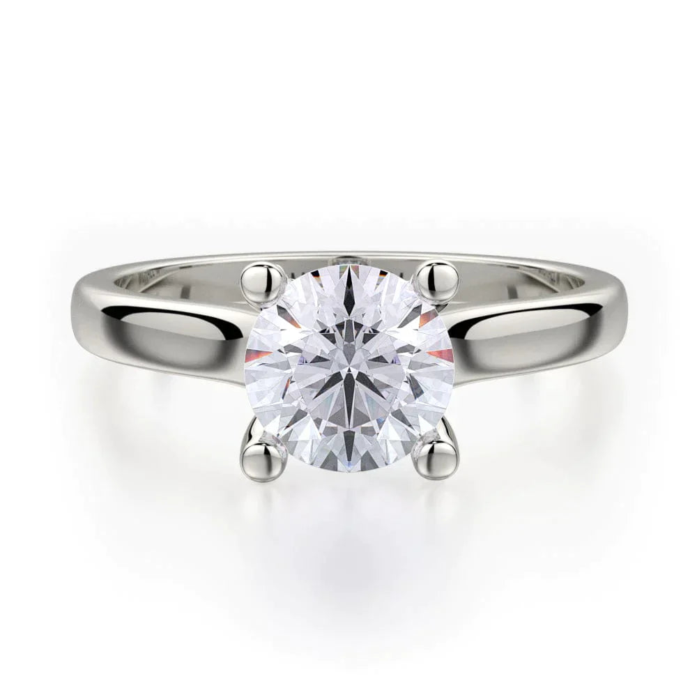 MICHAEL M Engagement Rings 18K White Gold Love R519-1 R519-1WG