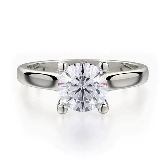 MICHAEL M Engagement Rings 18K White Gold Love R519-1 R519-1WG