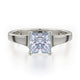 Michael M Pavé Princess Engagement Ring