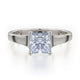 MICHAEL M Engagement Rings 18K White Gold Love R522-1 R522-1WG