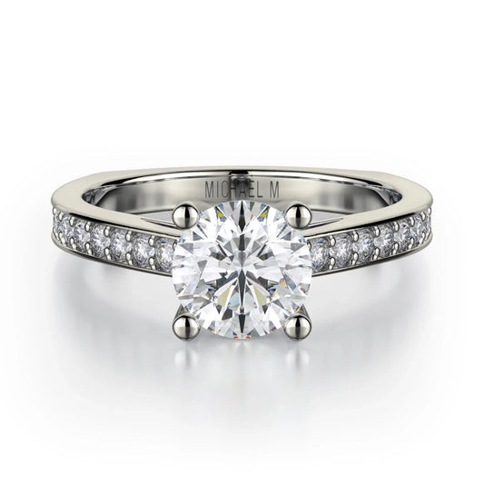 MICHAEL M Engagement Rings 18K White Gold Love R648-1 R648-1WG