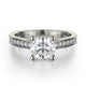 MICHAEL M Engagement Rings 18K White Gold Love R648-1 R648-1WG