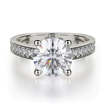 MICHAEL M Engagement Rings 18K White Gold Love R648-2 R648-2WG