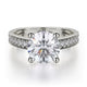 Michael M Bezel Round Engagement Ring