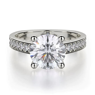 MICHAEL M Engagement Rings 18K White Gold Love R648-2 R648-2WG