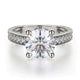 MICHAEL M Engagement Rings 18K White Gold Love R648-2 R648-2WG