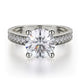 Michael M Bezel Round Engagement Ring