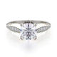 Michael M Pave Round Engagement Ring