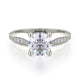 Michael M Pavé Round Engagement Ring