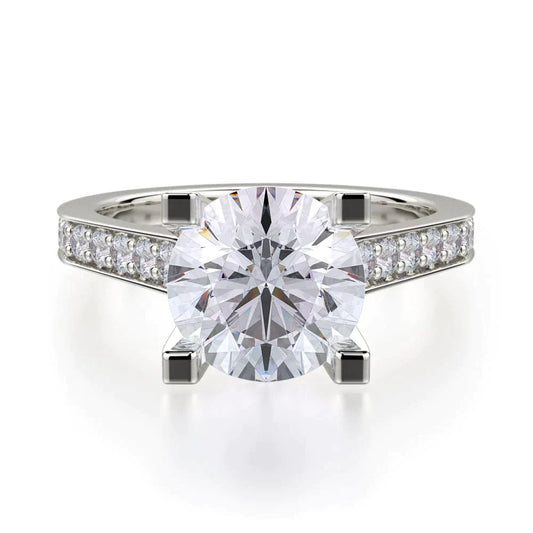 MICHAEL M Engagement Rings 18K White Gold Love R697-2 R697-2WG