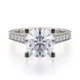 MICHAEL M Engagement Rings 18K White Gold Love R697-2 R697-2WG