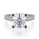 Michael M Pave Round Engagement Ring