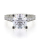 Michael M Pavé Round Engagement Ring