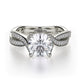 Michael M Pave Round Engagement Ring