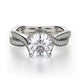 MICHAEL M Engagement Rings 18K White Gold Love R709-1.25 R709-1.25WG