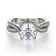 MICHAEL M Engagement Rings 18K White Gold Love R709-1.25 R709-1.25WG