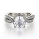 Michael M Pavé Round Engagement Ring