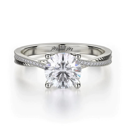 MICHAEL M Engagement Rings 18K White Gold Monaco R575-1 R575-1WG