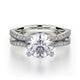 MICHAEL M Engagement Rings 18K White Gold Monaco R612-2 R612-2WG