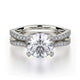 MICHAEL M Engagement Rings 18K White Gold Monaco R612-2 R612-2WG
