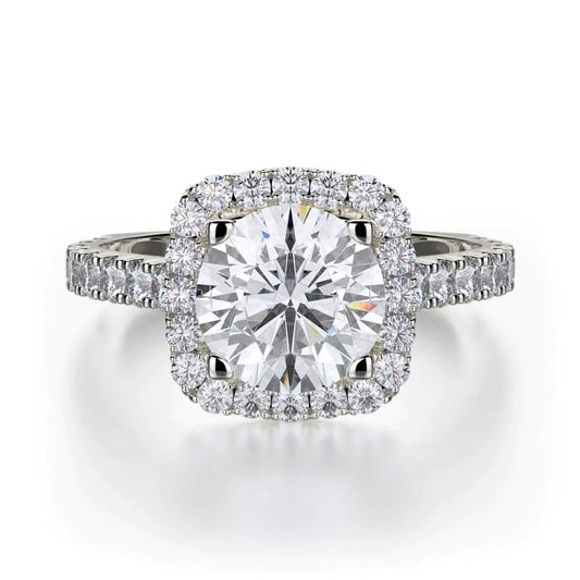 MICHAEL M Engagement Rings 18K White Gold Monaco R614-2 R614-2WG