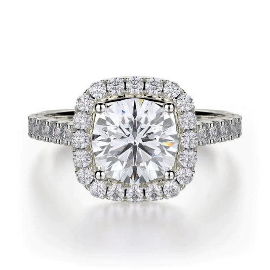 MICHAEL M Engagement Rings 18K White Gold Monaco R615-2 R615-2WG