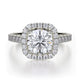 MICHAEL M Engagement Rings 18K White Gold Monaco R615-2 R615-2WG