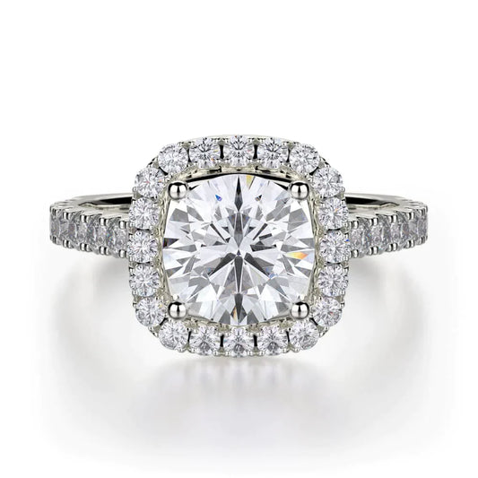 MICHAEL M Engagement Rings 18K White Gold Monaco R615-2 R615-2WG