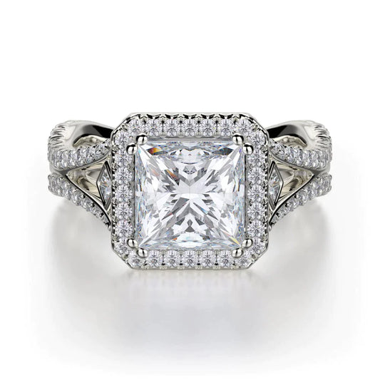 MICHAEL M Engagement Rings 18K White Gold Monaco R635-2 R635-2WG