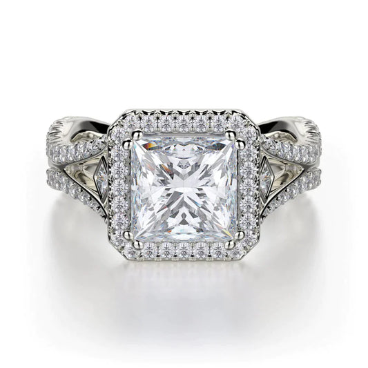 MICHAEL M Engagement Rings 18K White Gold Monaco R635-2 R635-2WG