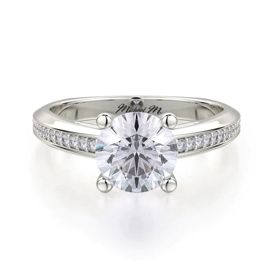MICHAEL M Engagement Rings 18K White Gold Monaco R650-1 R650-1WG