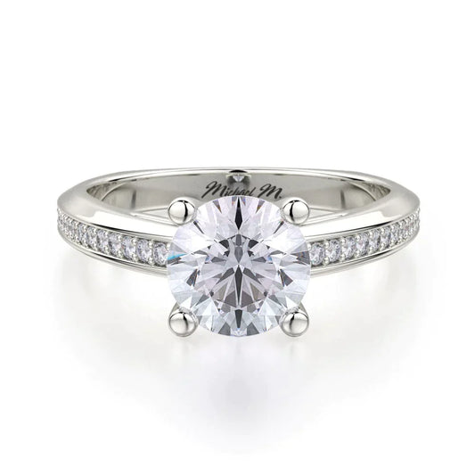 MICHAEL M Engagement Rings 18K White Gold Monaco R650-1 R650-1WG