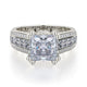 MICHAEL M Engagement Rings 18K White Gold Princess R401S-1.5 R401S-1.5WG