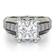 MICHAEL M Engagement Rings 18K White Gold Princess R763-2 R763-2WG