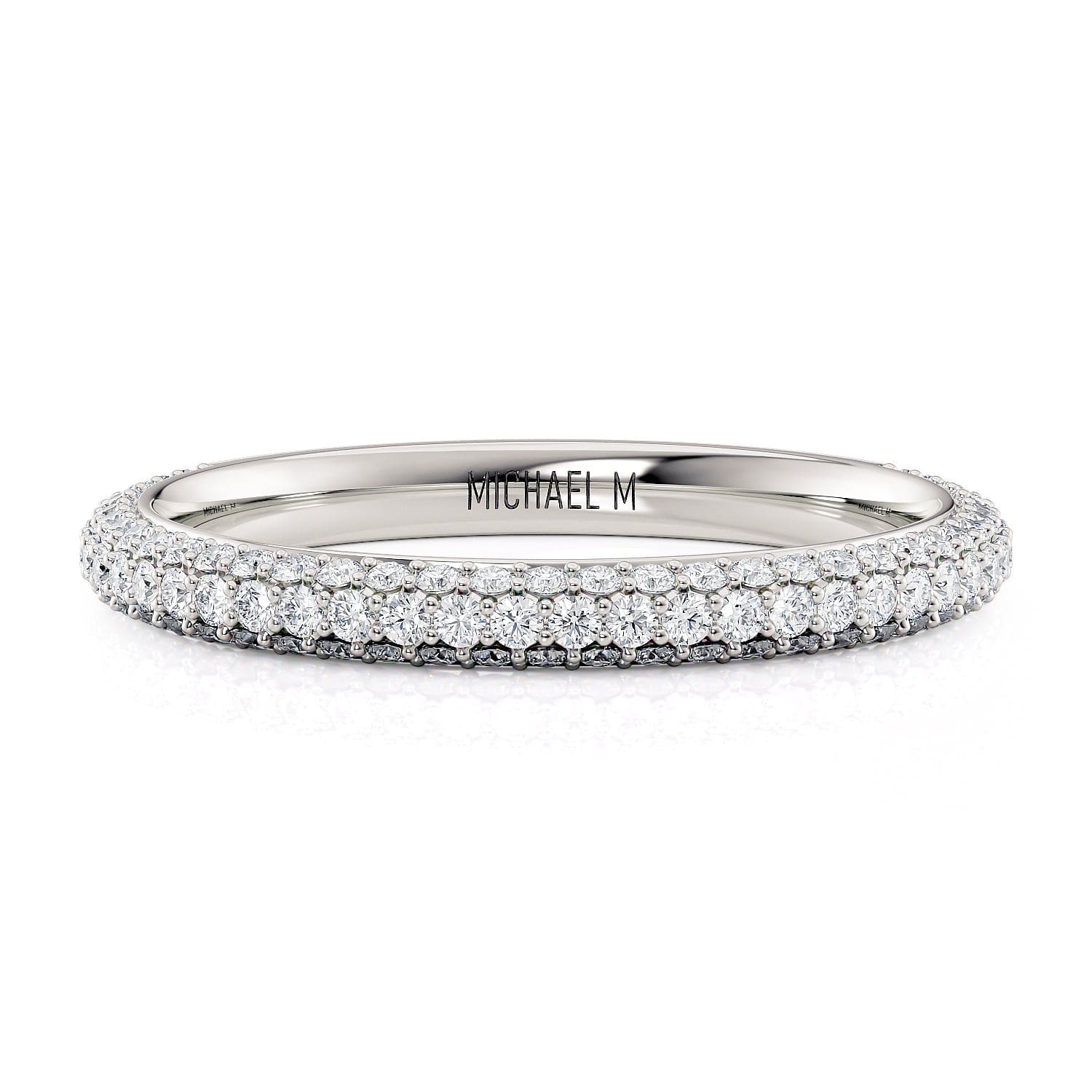 MICHAEL M Engagement Rings 18K White Gold R796B R796B