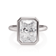 MICHAEL M Engagement Rings 18K White Gold Solitaire R838-3 Radiant R838-3-RA-WG