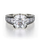 MICHAEL M Engagement Rings 18K White Gold Stella R388-2 R388-2WG
