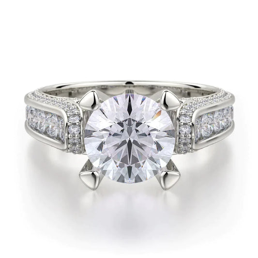 MICHAEL M Engagement Rings 18K White Gold Stella R399-2 R399-2WG