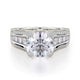 MICHAEL M Engagement Rings 18K White Gold Stella R416-2 R416-2WG